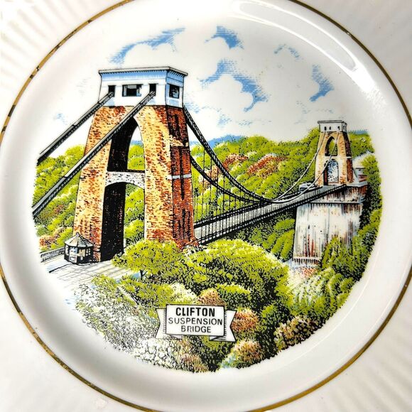 Reli Washbourne London China Decorative Plate Clifton Suspension Bridge England - Picture 4 of 7